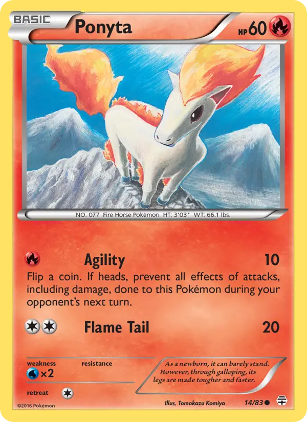 Ponyta — Generations card #14