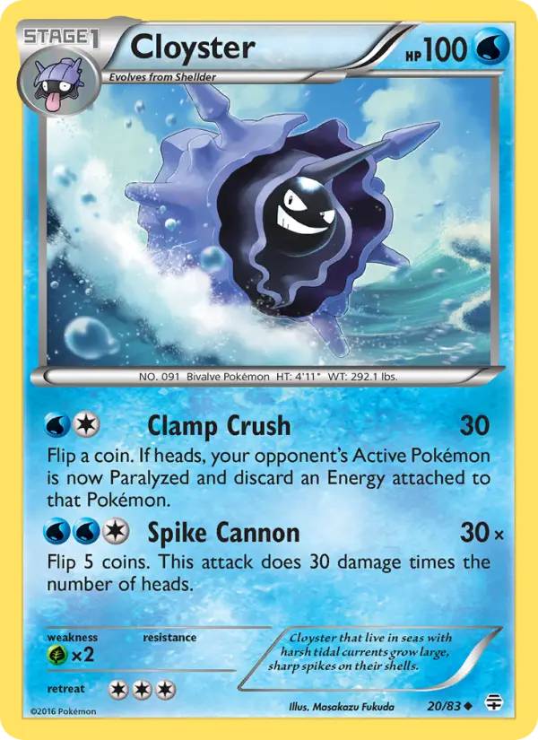 Cloyster — Generations card #20