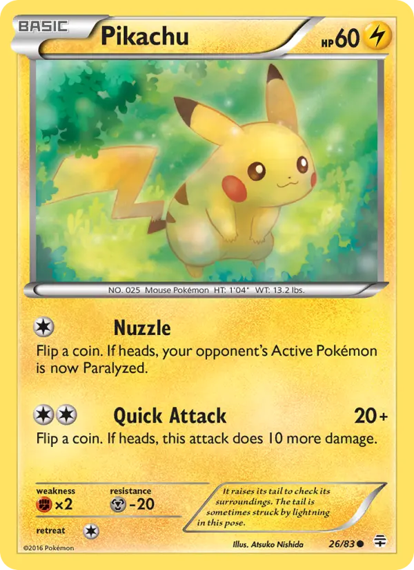 Pikachu — Generations card #26