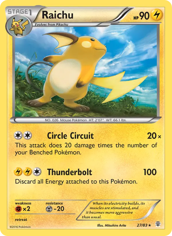 Raichu — Generations card #27