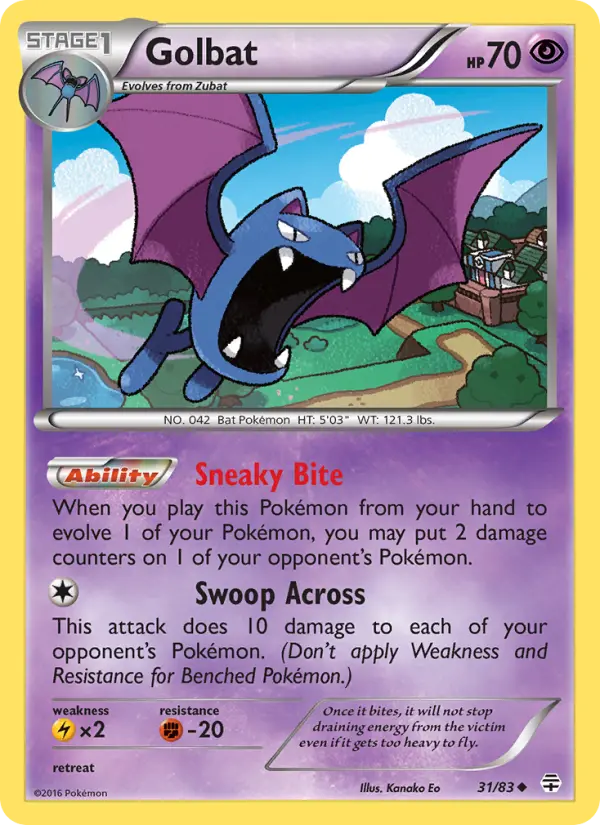 Golbat — Generations card #31