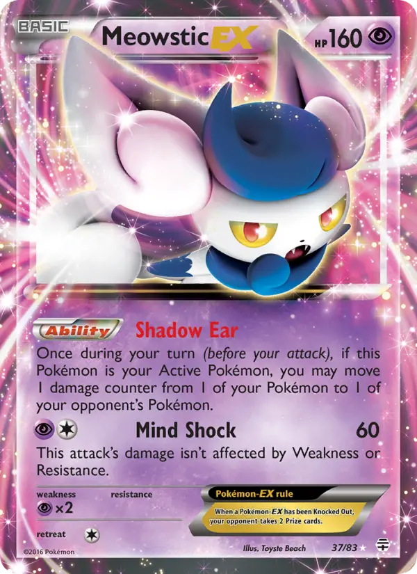 Meowstic EX — Generations card #37