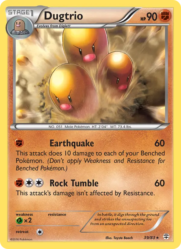Dugtrio — Generations card #39