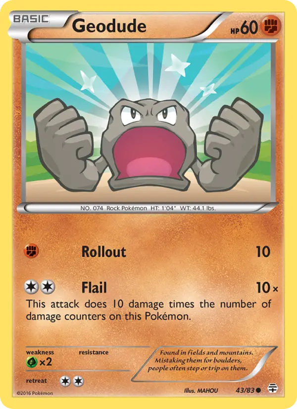 Geodude — Generations card #43