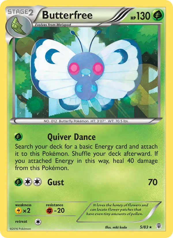 Butterfree — Generations card #5