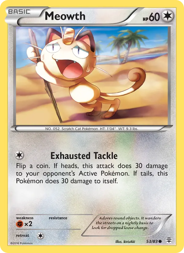 Meowth — Generations card #53