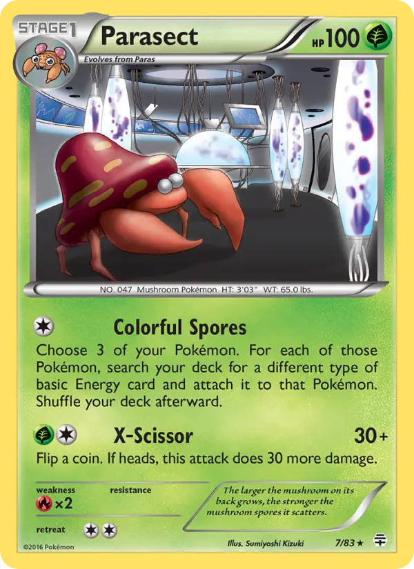 Parasect — Generations card #7