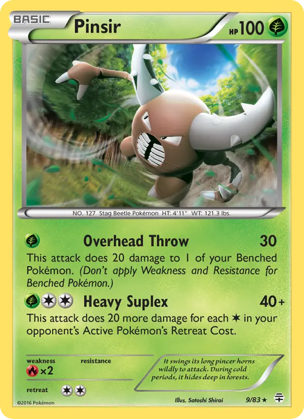 Pinsir — Generations card #9