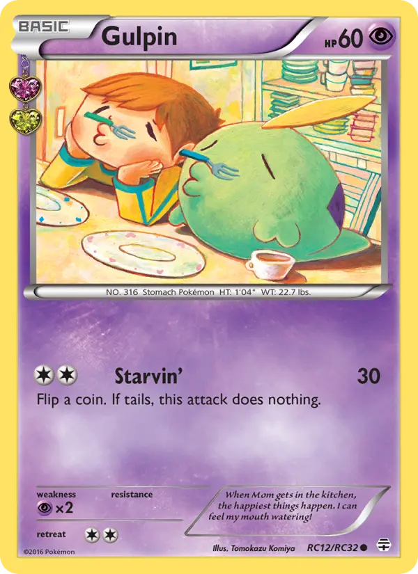Gulpin — Generations card #RC12