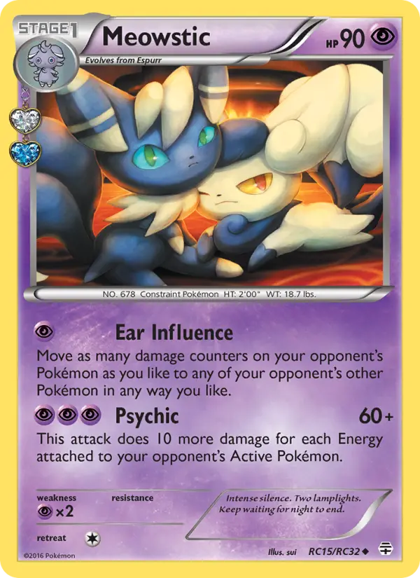 Meowstic — Generations card #RC15