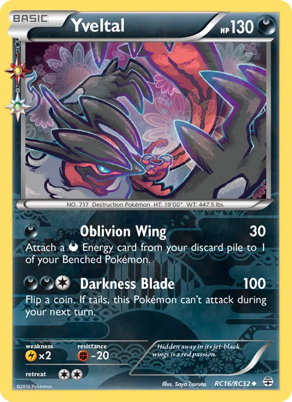 Yveltal — Generations card #RC16