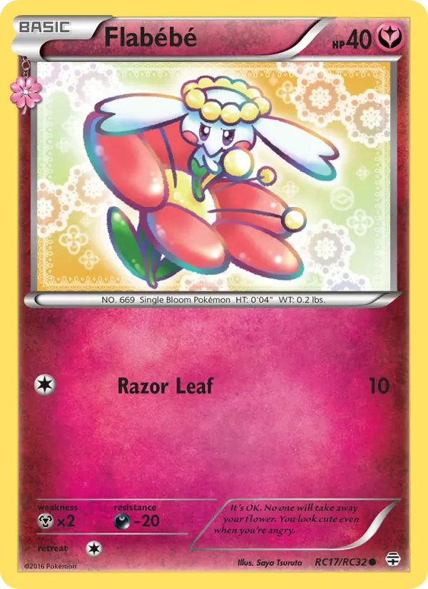 Flabébé — Generations card #RC17