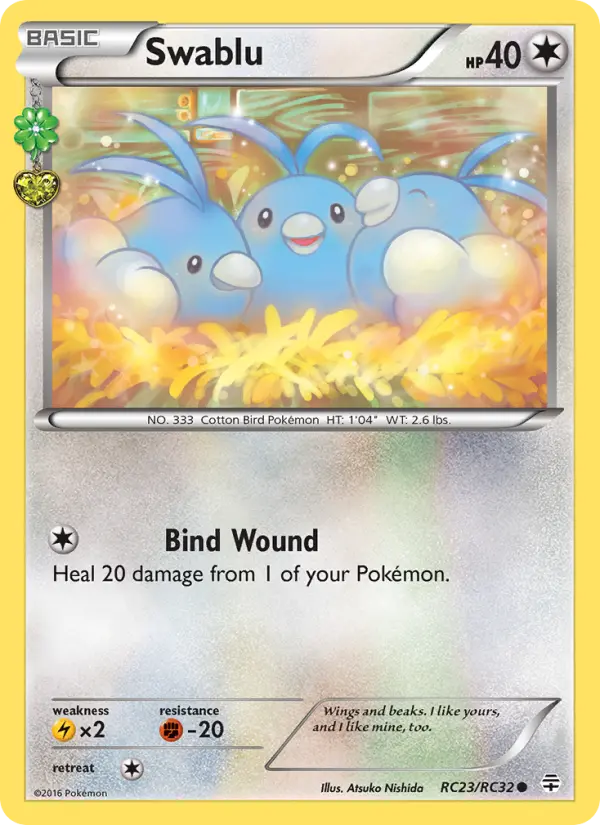 Swablu — Generations card #RC23