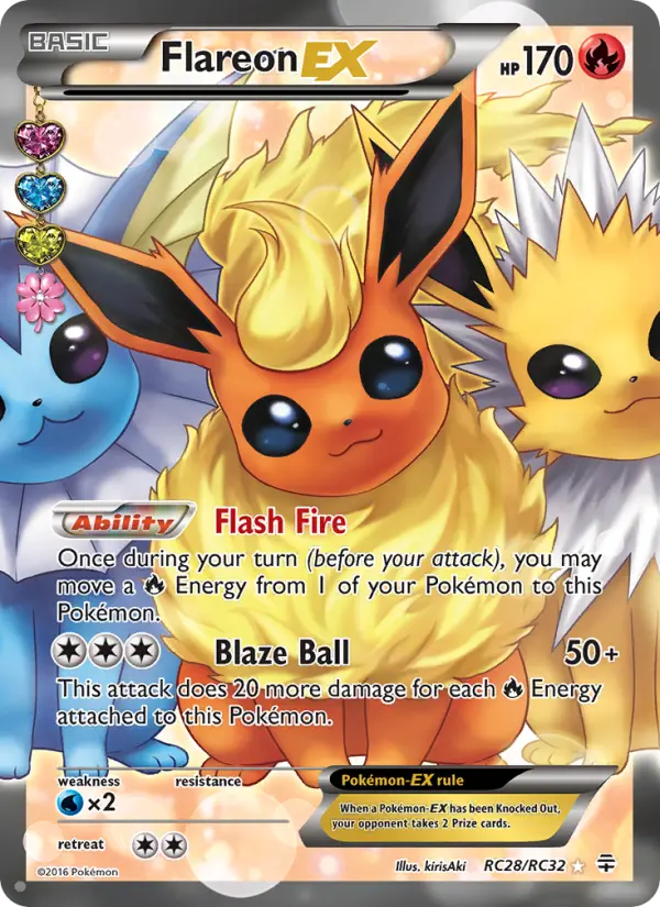 Flareon EX — Generations card #RC28