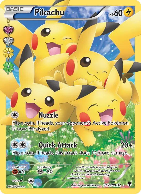 Pikachu — Generations card #RC29