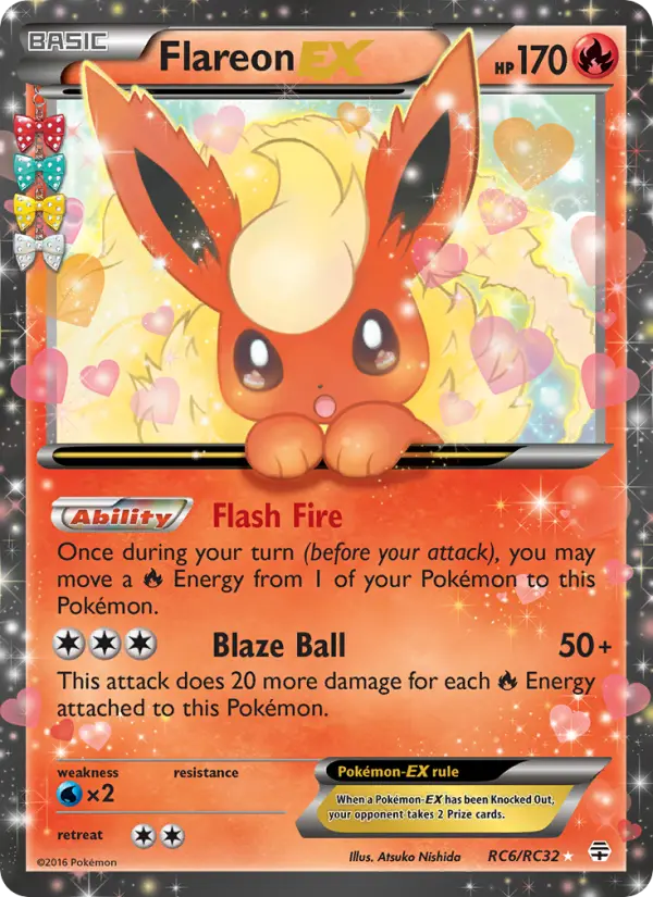 Flareon EX — Generations card #RC6
