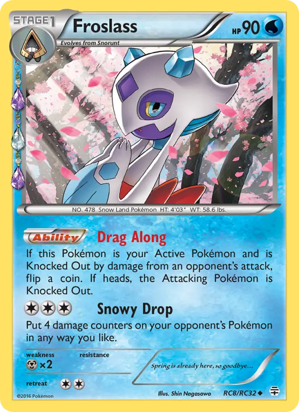 Froslass — Generations card #RC8
