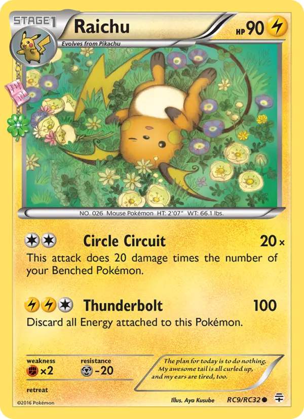 Raichu — Generations card #RC9
