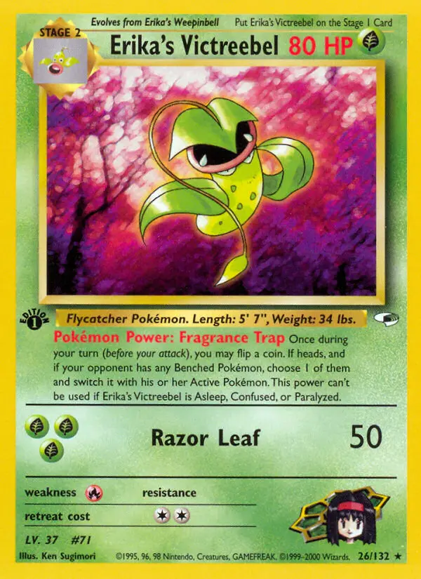Erika's Victreebel — Gym Heroes card #26