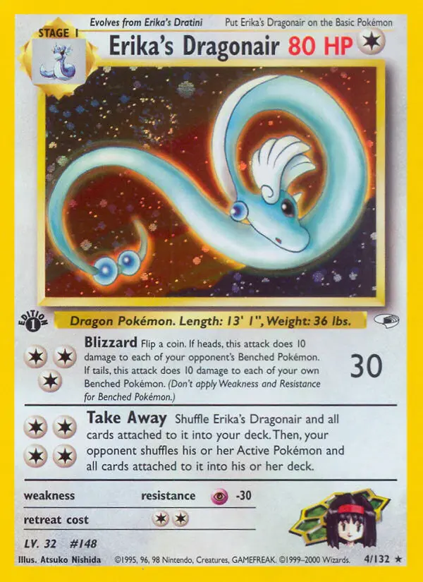 Erika's Dragonair — Gym Heroes card #4