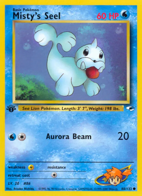 Misty's Seel — Gym Heroes card #88