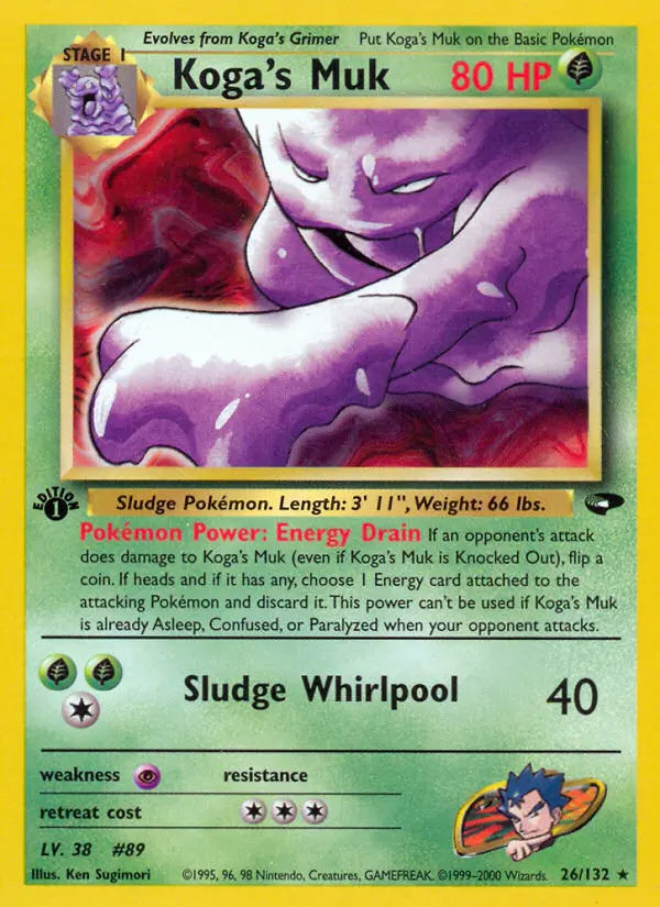 Koga's Muk — Gym Challenge card #26
