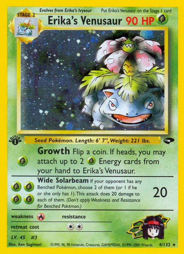 Erika's Venusaur — Gym Challenge card #4