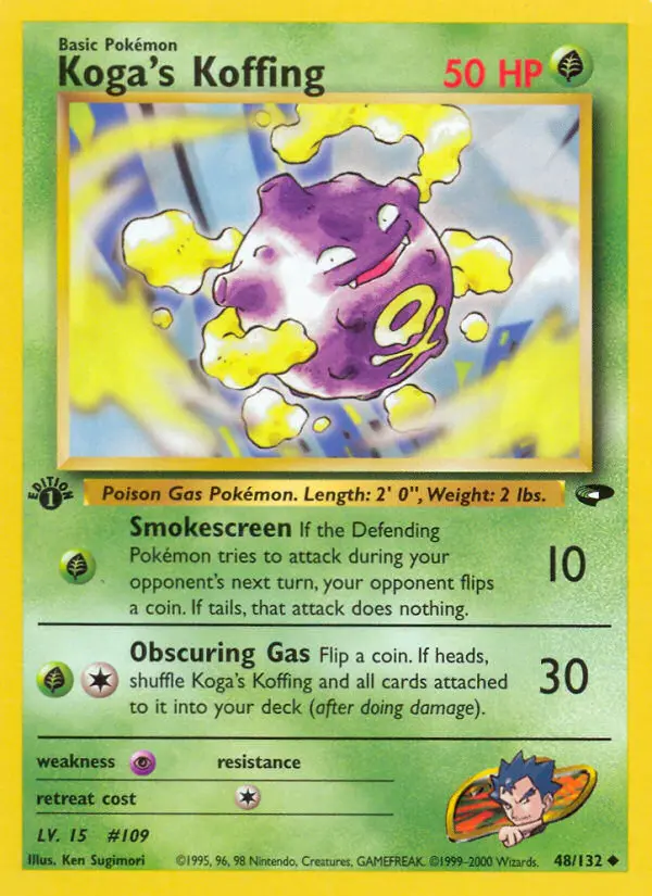 Koga's Koffing — Gym Challenge card #48