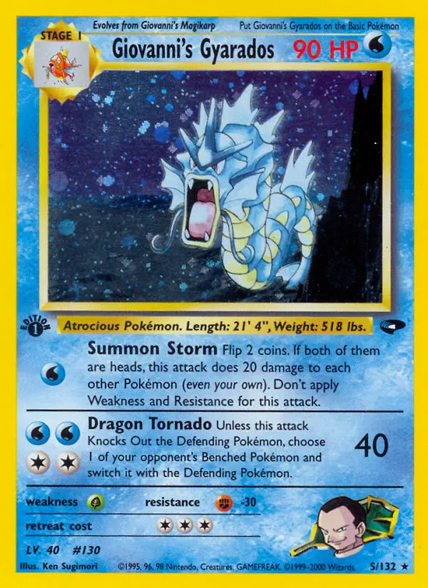 Giovanni's Gyarados — Gym Challenge card #5
