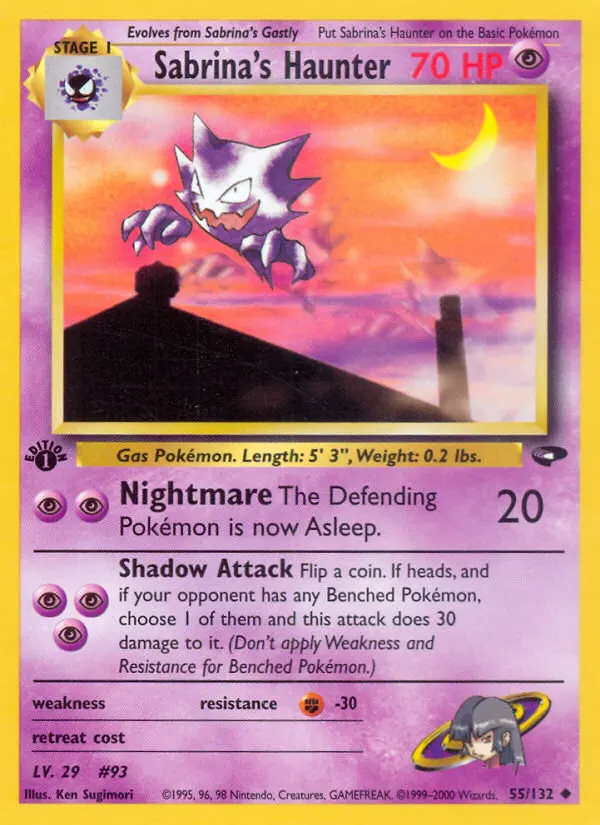 Sabrina's Haunter — Gym Challenge card #55