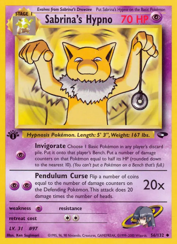 Sabrina's Hypno — Gym Challenge card #56