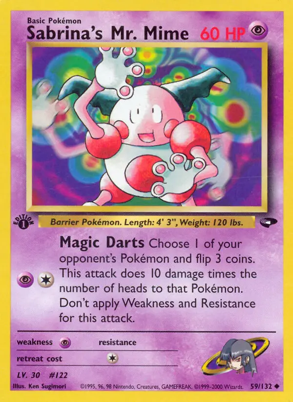 Sabrina's Mr. Mime — Gym Challenge card #59