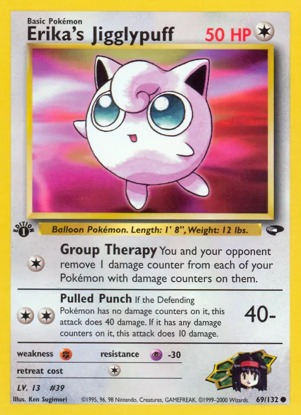 Erika's Jigglypuff — Gym Challenge card #69