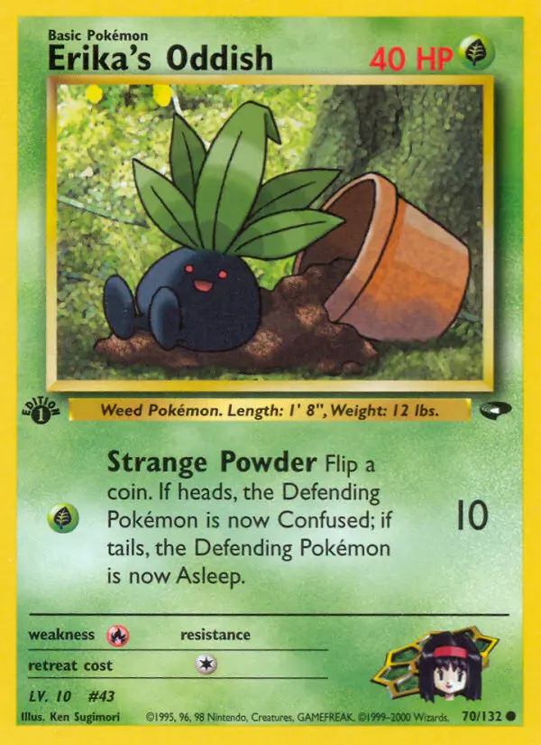 Erika's Oddish — Gym Challenge card #70