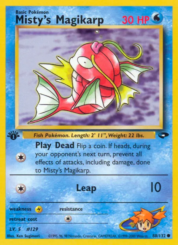 Misty's Magikarp — Gym Challenge card #88