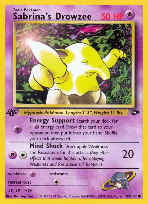 Sabrina's Drowzee — Gym Challenge card #95