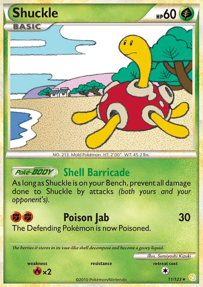 Shuckle — HeartGold SoulSilver card #11