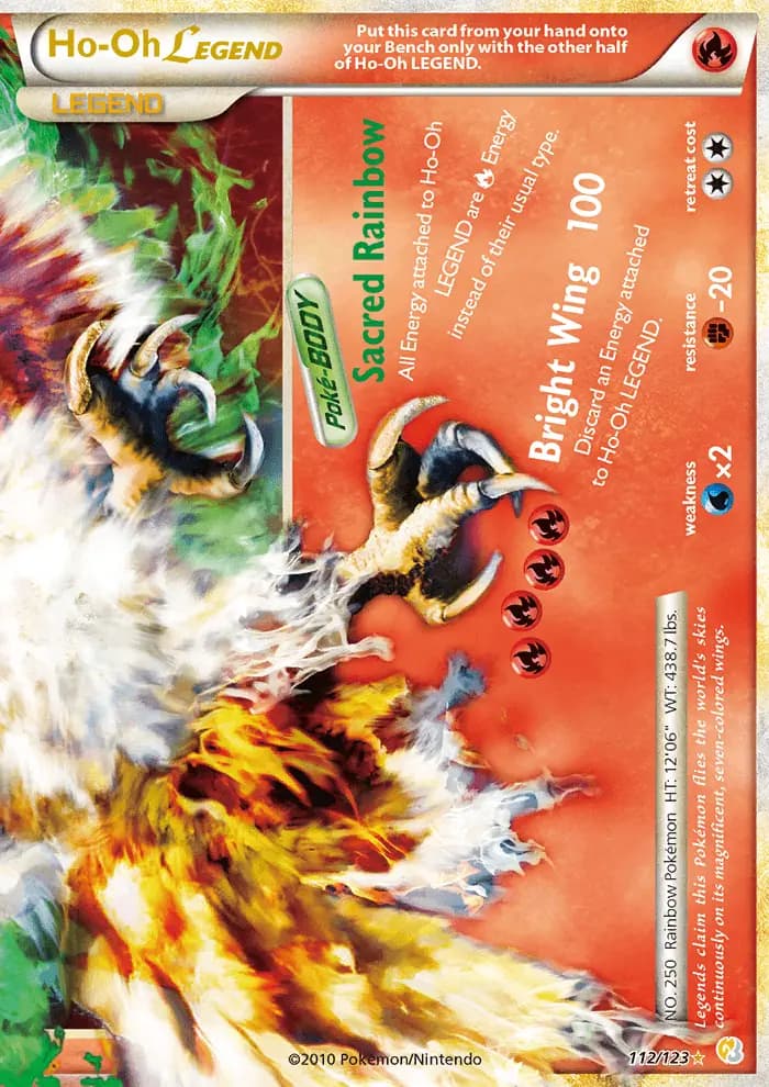 Ho-Oh LEGEND — HeartGold SoulSilver card #112