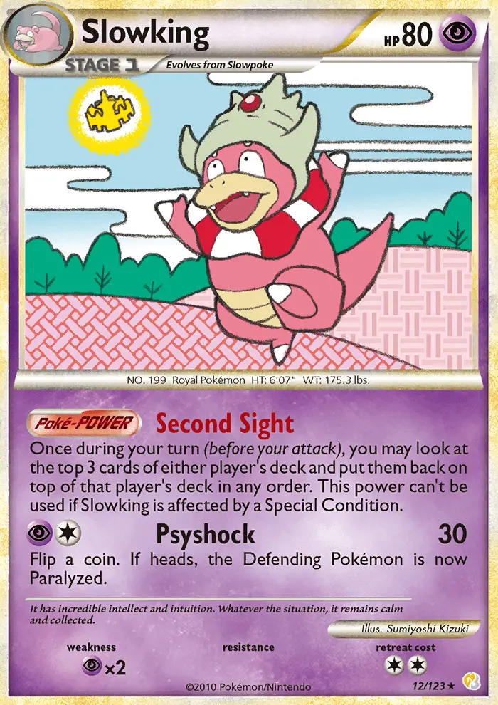 Slowking — HeartGold SoulSilver card #12