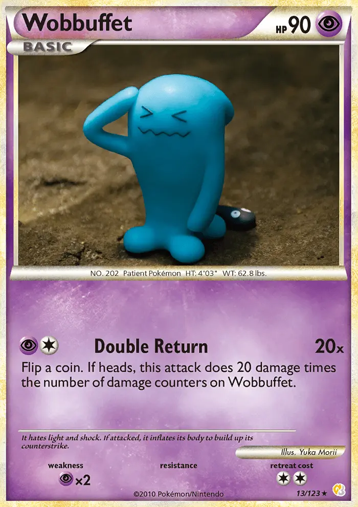 Wobbuffet — HeartGold SoulSilver card #13