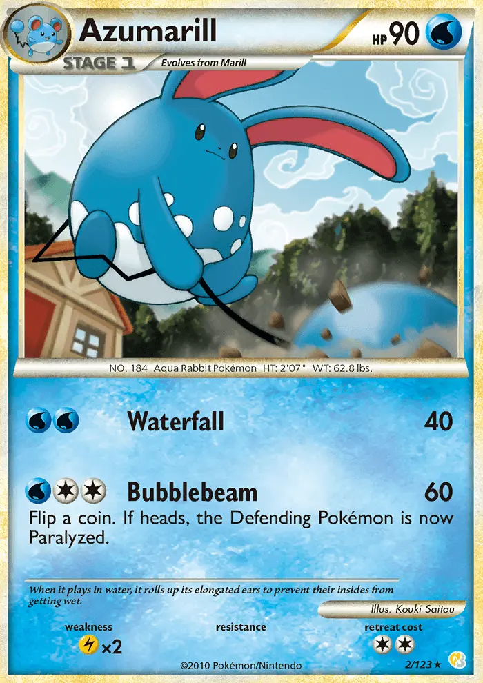 Azumarill — HeartGold SoulSilver card #2
