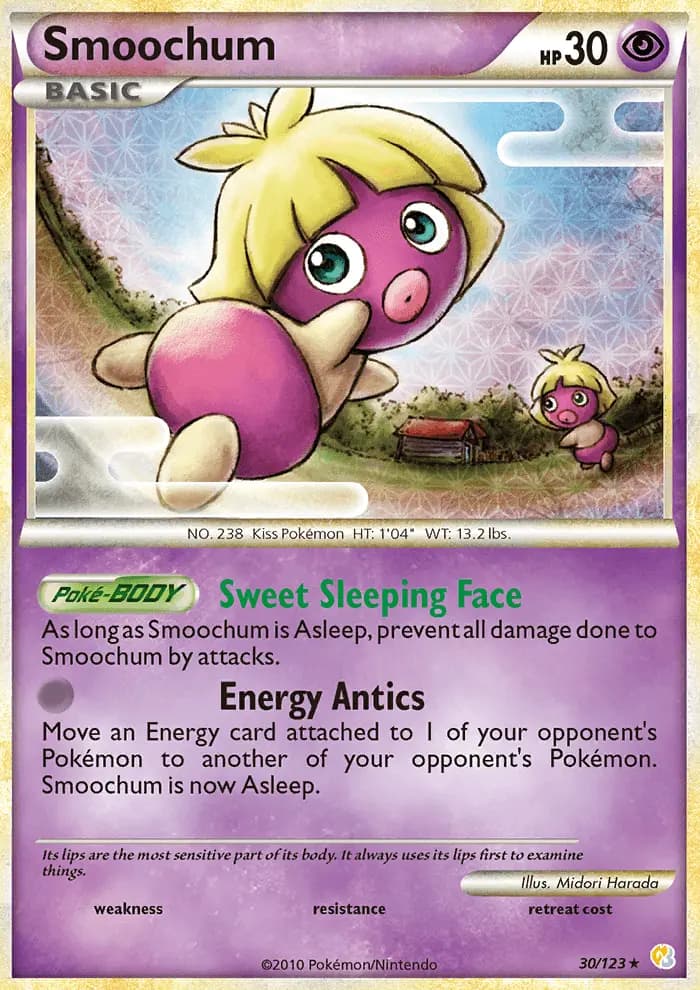 Smoochum — HeartGold SoulSilver card #30