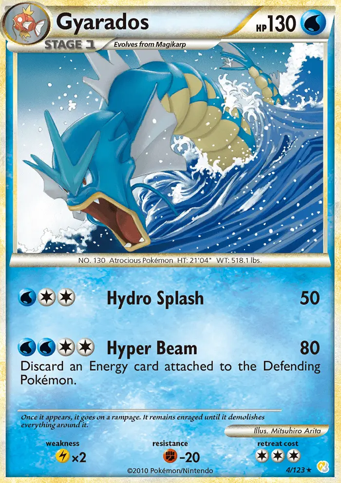 Gyarados — HeartGold SoulSilver card #4