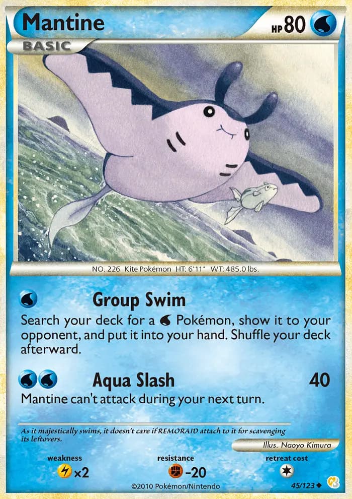 Mantine — HeartGold SoulSilver card #45