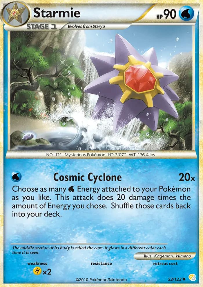 Starmie — HeartGold SoulSilver card #53