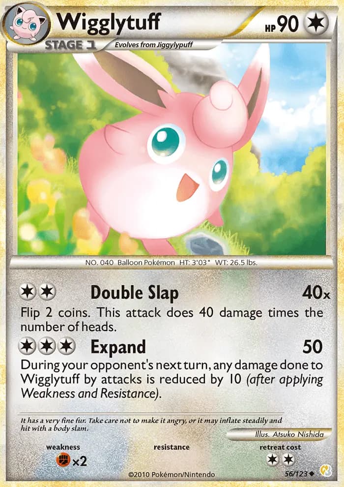 Wigglytuff — HeartGold SoulSilver card #56