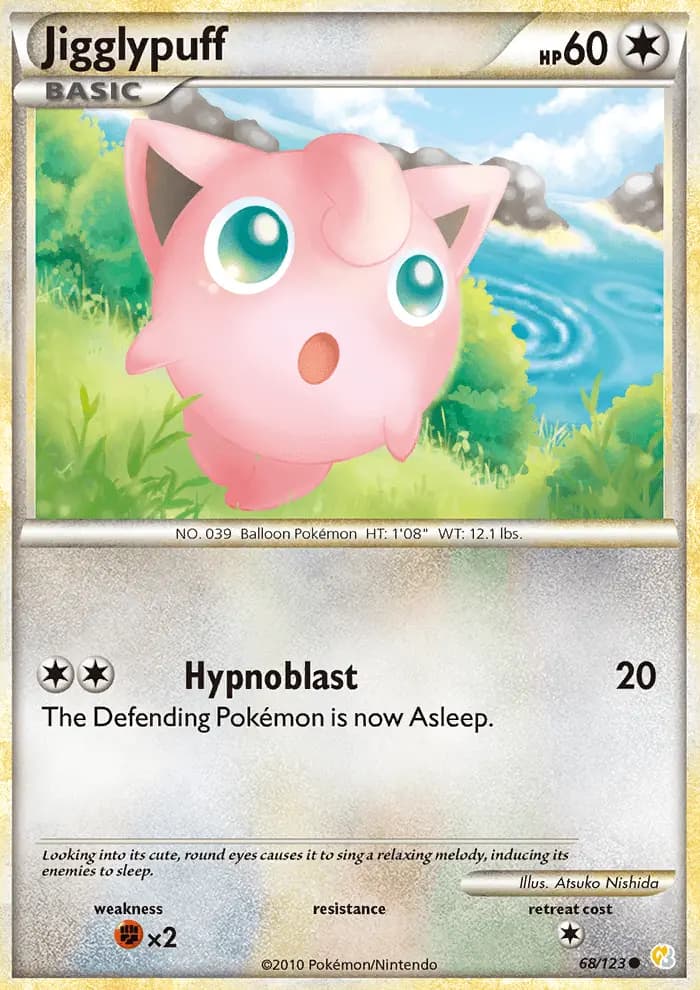 Jigglypuff — HeartGold SoulSilver card #68
