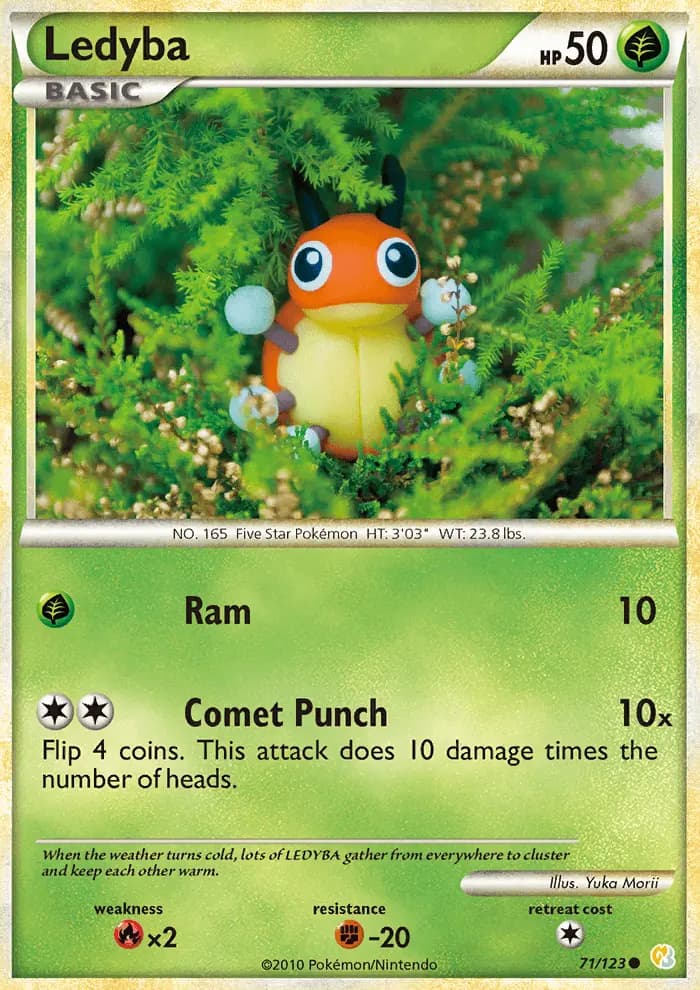 Ledyba — HeartGold SoulSilver card #71
