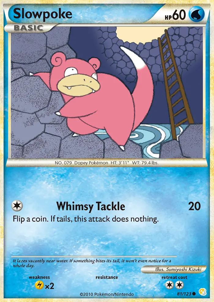 Slowpoke — HeartGold SoulSilver card #81