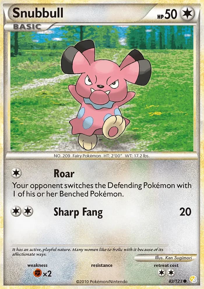 Snubbull — HeartGold SoulSilver card #82